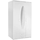 SchlafKONTOR Paul 120 x 195 x 55 cm weiß