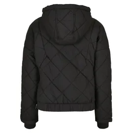 URBAN CLASSICS Oversized Diamond Quilted Pull Over Jacke Black XS