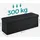 Songmics Sitzbank Truhenbank Schwarz 38 x 110 x 38 cm