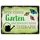 speecheese Wer einen Garten hat braucht keine Therapie Metallschild XXL in 28x38 cm für den Garten witzige Geschenkidee für Gärtner und Blechschild für Menschen mit Garten