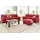 DOMO collection 3-2 Garnitur rot