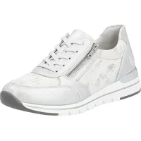 REMONTE Damen R6700 Sneaker, Ice/Weiss-Silber / 91, 38 EU