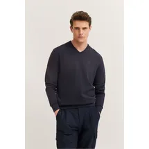 Bugatti V-Ausschnitt-Pullover »Basic Essential« aus reine Baumwolle bugatti schwarz