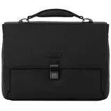 Piquadro Modus Aktentasche Leder 40 cm Laptopfach schwarz