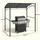 Outsunny Grillpavillon 2,15 x 1,5 m Dunkelgrau
