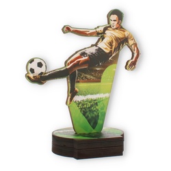 Pokal Fußballspieler aus Holz 22,0cm