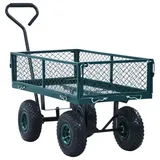 vidaXL Bollerwagen Gartenwagen grün