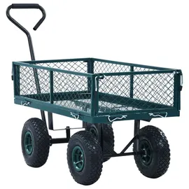 vidaXL Bollerwagen Gartenwagen grün