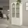 ML-Design Vitrinenschrank 80 x 185 x 40 cm Creme