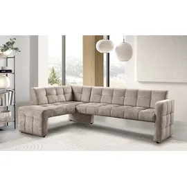 exxpo - sofa fashion Essbank EXXPO - SOFA FASHION "Barista, bequem und elegant, hohe Bodenfreiheit", beige, B:245cm H:83cm T:159cm, Sitzbänke, Essbank, Eckbank Barista bequem und elegant, hochwertige Detailverarbeitung