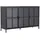 VCM ebuy24 Chilly Sideboard 3 Glastüren Schwarz