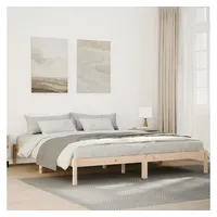 VidaXL Massivholzbett Extra Lang ohne Matratze 200x210 cm Kiefernholz