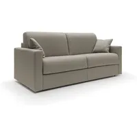 Chris Schlafsofa mit 18 cm hoher Matratze Stoff T13 166 cm (mat. 120x197) beige - beige