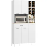 Homcom Küchenbuffet 90 x 35 x 183 cm Weiß