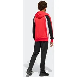 adidas Kinder Trainingsanzug J Colorblock FT Tracksuit JD0969 152 - Pure Ruby/Black/White - 152