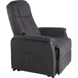 Duo Collection Aufstehsessel Mikrofaser 75 x 87 x 108 cm grau