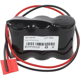 AccuCell Notleuchtenakku NiCd 3,6 V 2500 mAh