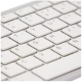 R-Go Tools Compact Tastatur BE weiß RGOECBEW