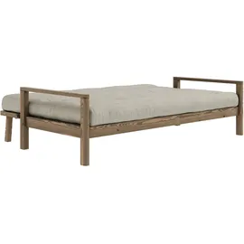 Karup DESIGN Schlafsofa "KNOB", mit Futonmatratze verschiedene Farben, FSC-zertifiziert, Kiefer braun