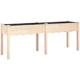 vidaXL Pflanzkübel mit Einsatz 203 x 53 x 76 cm Braun