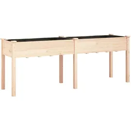 vidaXL Pflanzkübel mit Einsatz 203 x 53 x 76 cm Braun