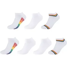 CAMANO 7er Pack Sneakersocken rainbow 35-38