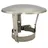 plumbing4home Schornsteinrohr Motorhaube Edelstahl 100-130 mm Silber