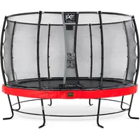 EXIT TOYS Elegant Premium Trampolin 366 cm inkl. Deluxe Sicherheitsnetz rot