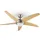 Klarstein Bolero 134 cm Deckenventilator ahorn inkl. Fernbedienung mit Licht