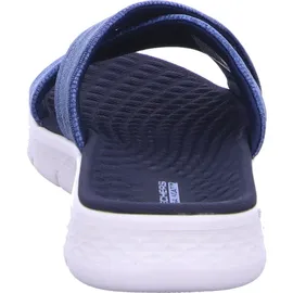 SKECHERS GO Walk Flex Sandale Impressed, Navy Textile, 37 EU
