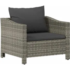 vidaXL Gartensessel 59 x 59 x 108 cm grau 4 St.