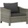 vidaXL Gartensessel 59 x 59 x 108 cm grau 4 St.