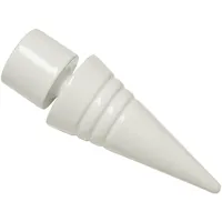 GARDINIA Endknopf Spitze zu Stilprogramm Chicago, Ø 20 mm, weiss, 2-er Pack