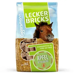 Lecker Bricks Apfel getreidefrei 1kg Belohnungsfutter