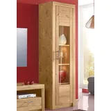 vogl möbelfabrik Vitrine VOGL MÖBELFABRIK "Toronto", braun (wildeiche teilmassiv), B:52cm H:191cm T:42cm, Schränke, Vitrine