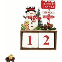 Weihnachts-Baum aus Holz zum Aufstellen - Adventskalender mit 24 Fächern für Fensterbank & Regal, inkl. Tannenzapfen-Deko