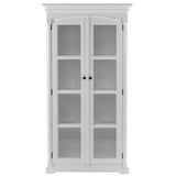 ebuy24 Provence Vitrinenschrank 2 Glastüren weiß.