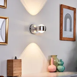 hofstein Arche »Arche« LED Außenwandlampe aus Metall/Glas in Anthrazit