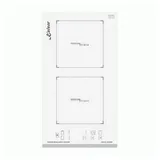 Kaiser Küchengeräte Induktions-Kochfeld KCT 3726 FI W, KCT 3726 FI W, Weißes Glas, Facette vorne,30 cm weiß