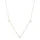ANIA HAIE NAU007-02YG Afterglow Damen Halskette mit weißem Saphir Gold