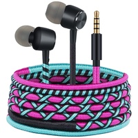URIZONS für 3.5mm In-Ear kopfhörer bunt - mit Kabel in Ear kopfhörer Kabel Ohrhörer mit Mikrofon und Lautstärkeregler für iPhone MP3 Samsung, Gaming Ohrhörer mit 3.5mm Kopfhörer(7#)