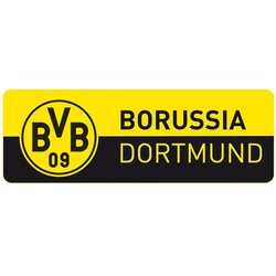 Wandtattoo WALL-ART "Fußball BVB 09 Logo Banner" Wandtattoos Gr. B/H/T: 180 cm x 59 cm x 0,1 cm, -, gelb Wandtattoos Wandsticker