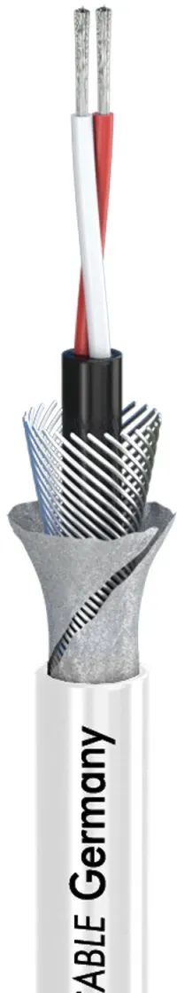 Mikrofonkabel SC-AQUA MARINEX MIKRO; 2 x 0,14 mm2; weiß