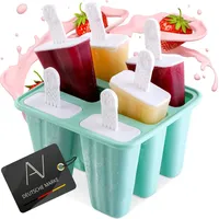 AVANA Eisformen aus Silikon 6 Stück Eis am Stiel