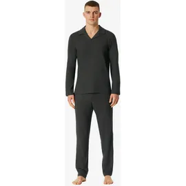 SCHIESSER Pyjama Selected Premium Warming Grau 52