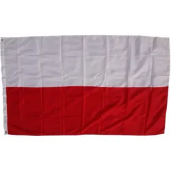 XXL Flagge Polen 250 x 150 cm Fahne mit 3 Ösen 100g/m2 Stoffgewicht