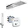 PaulGurkes Wasserfall Dusch Set Unterputz 3-Wege Action Select für 1 Verbraucher Chrom
