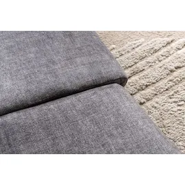 Riess-Ambiente Bett SWING 160x200cm grau Samt geschwungenes Doppelbett