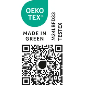 MY HOME Bettwäsche MY HOME "Area in Gr. 135x200 oder 155x220 cm", grün (grün, weiß), B/L: 135cm x 200cm, 1 Stk., 1 Stk., Linon, B/L: 80cm x 80cm, 2, Linon, Obermaterial: 100% Baumwolle, Bettwäsche, Bettwäsche, Bettwäsche in verschiedenen Qualitäten
