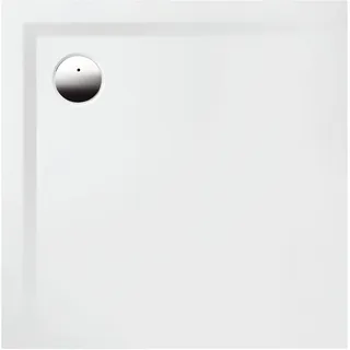 Hoesch Mineralguss-Duschwanne Muna Solique 90x90x3cm, weiß, ohne Antirutsch